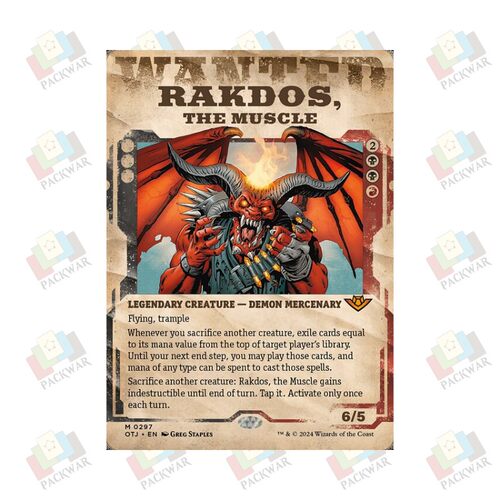 牌客窝 万智牌 帮凶魔头拉铎司 Rakdos, the Muscle 秘稀 多色 闪