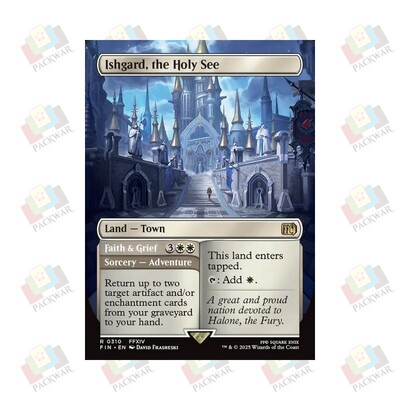 牌客窝 万智牌 皇都伊修加德 Ishgard, the Holy See 金 地 闪