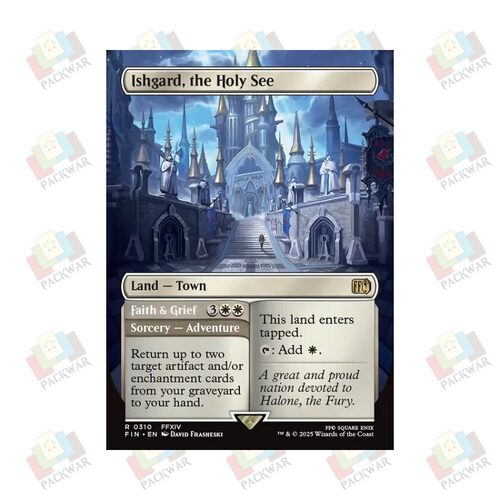 牌客窝 万智牌 皇都伊修加德 Ishgard, the Holy See 金 地 闪