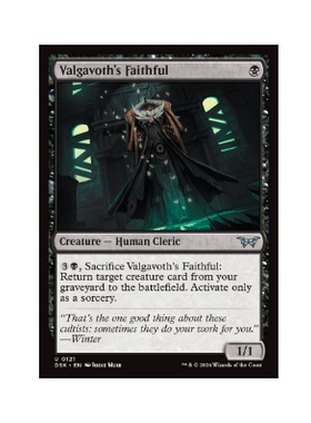 牌客窝 万智牌  瓦伽沃的信徒 Valgavoth's Faithful 银 黑