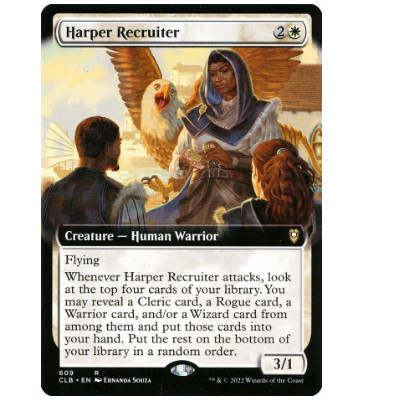 牌客窝 万智牌 竖琴手募员 Harper Recruiter 金 白