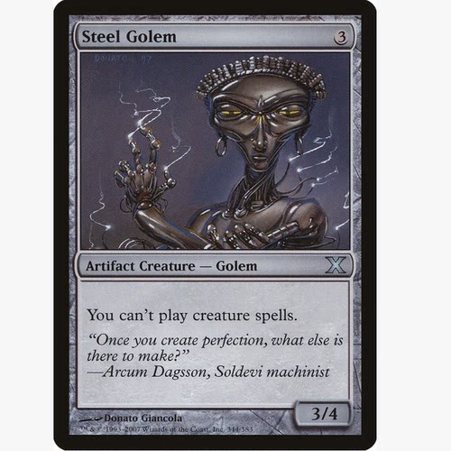 牌客窝 万智牌  钢铁魔像  Steel Golem  银 无色
