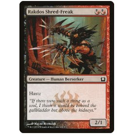 牌客窝 万智牌  拉铎司使刀狂人 Rakdos Shred-Freak 铁 多色 闪