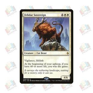 牌客窝 万智牌  晶角兽君王  Felidar Sovereign  金 白