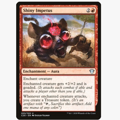 牌客窝 万智牌 闪耀促动 Shiny Impetus 银 红色