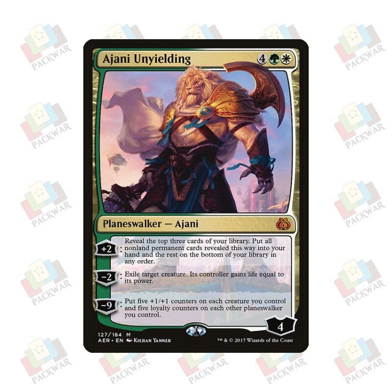 牌客窝 万智牌  刚毅阿耶尼 Ajani Unyielding  秘稀 多色