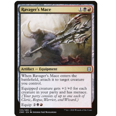 牌客窝 万智牌 劫夺客战锤 Ravager's Mace 银 多色 闪