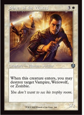 牌客窝 万智牌  邪物克星 Slayer of the Wicked 银 白色