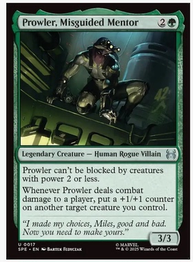 牌客窝 万智牌 歧途导师 Prowler, Misguided Mentor 银 绿色