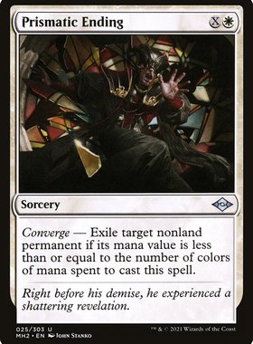 牌客窝 万智牌  虹彩终局 Prismatic Ending 银 白色