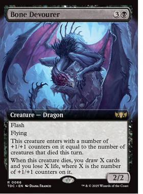 牌客窝 万智牌 噬骨龙 Bone Devourer 金 黑