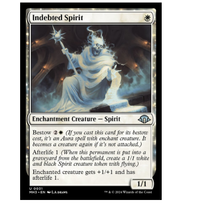 牌客窝 万智牌 蒙债精怪 Indebted Spirit 银 白 闪