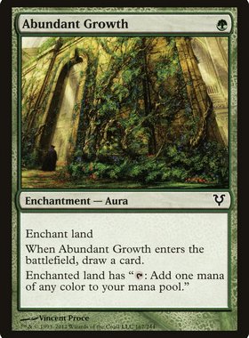 牌客窝 万智牌 丰足成长 Abundant Growth 铁 绿色