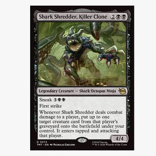 万智牌 杀人克隆体巨鲨施瑞德 Shark Shredder, Killer Clone金黑