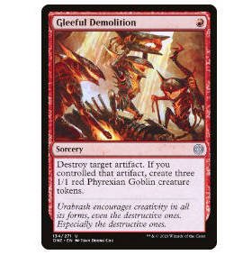 牌客窝 万智牌 欢乐毁坏 Gleeful Demolition 银 红 闪