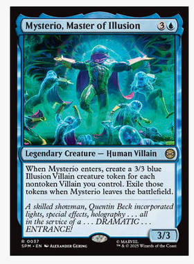 万智牌 虚影专家神秘客 Mysterio, Master of Illusion 金 蓝 闪
