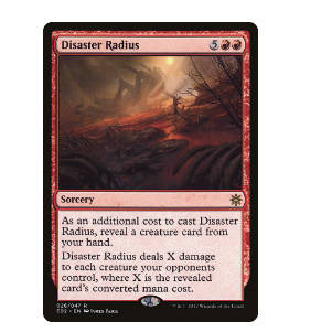 牌客窝 万智牌  灾祸范围 Disaster Radius 金 红 闪