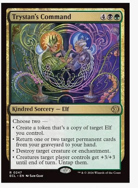 牌客窝 万智牌 崔斯坦的指命 Trystan's Command 金 多色