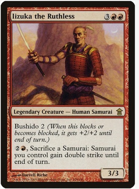 牌客窝 万智牌 绝情饭冢 Iizuka the Ruthless 金 红色