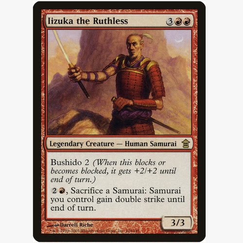牌客窝 万智牌 绝情饭冢 Iizuka the Ruthless 金 红色