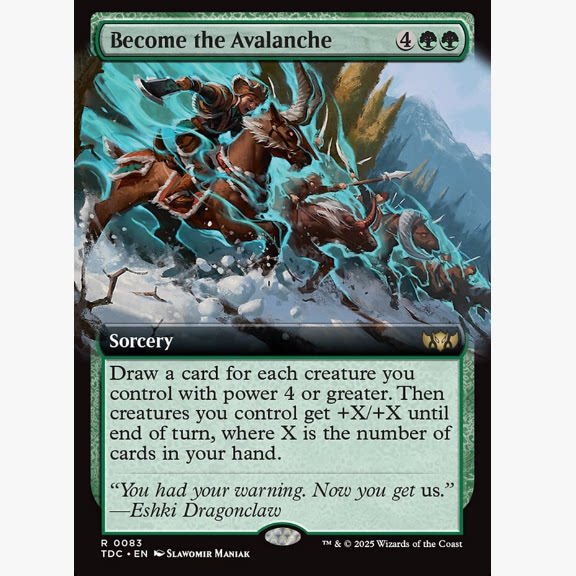 牌客窝 万智牌 化身山崩 Become the Avalanche 金 绿色