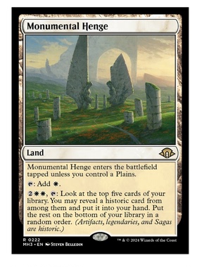 牌客窝 万智牌 丰碑石阵 Monumental Henge 金 地 闪