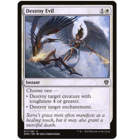 牌客窝 万智牌 消灭邪物 Destroy Evil 铁 白 闪