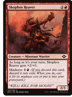 牌客窝 万智牌 斯科福司掳掠者 Skophos Reaver 铁 红 闪