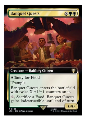 牌客窝  万智牌  宴会客人 Banquet Guests 金 多