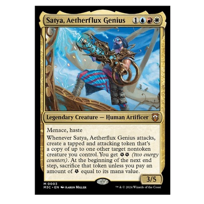 万智牌 乙太流天才萨提亚  Satya, Aetherflux Genius 秘稀 多色