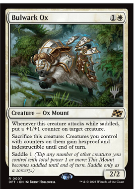 牌客窝 万智牌 援护雄牛 Bulwark Ox 金 白