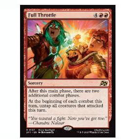 牌客窝 万智牌  全力出击 Full Throttle 金 红色