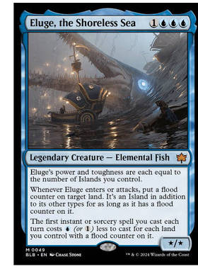 牌客窝 万智牌 无滨瀚海艾鲁格 Eluge, the Shoreless Sea 秘稀蓝