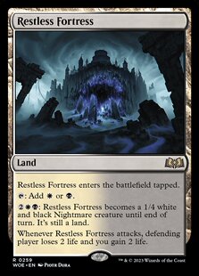 牌客窝 万智牌  不息要塞 Restless Fortress 金 地