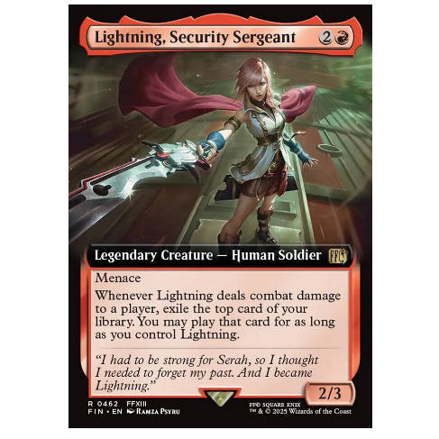 牌客窝 万智牌 治安官雷光 Lightning, Security Sergeant 金 红