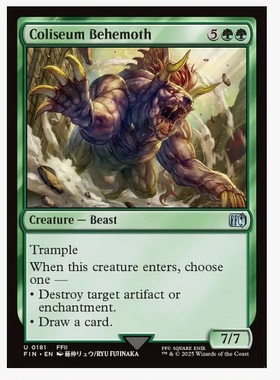 牌客窝 万智牌 斗技场贝希摩斯 Coliseum Behemoth 银 绿