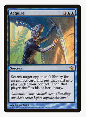 牌客窝 万智牌 掌握 Acquire 金 蓝