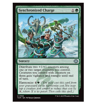 牌客窝 万智牌  同步冲锋 Synchronized Charge 银 绿