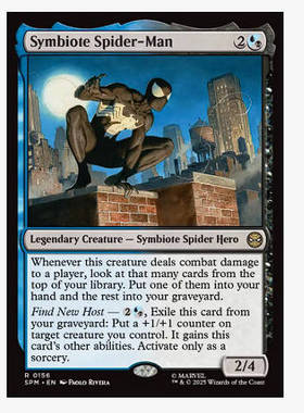 牌客窝 万智牌 共生体蜘蛛侠 Symbiote Spider-Man 金 多色 闪