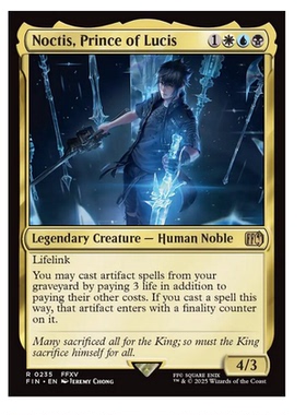万智牌 路西斯王子诺克提斯 Noctis, Prince of Lucis 金 多色