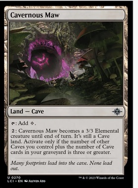 牌客窝 万智牌 吞噬巨口 Cavernous Maw 银 地