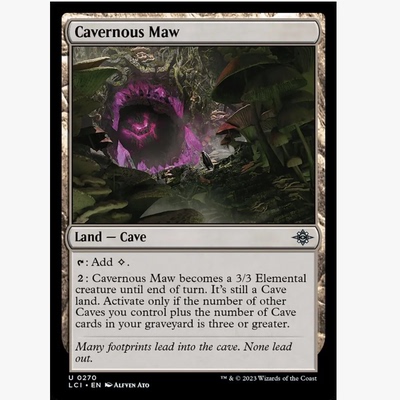 牌客窝 万智牌 吞噬巨口 Cavernous Maw 银 地