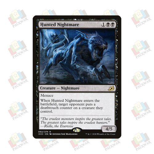牌客窝 万智牌 遭缉梦魇 Hunted Nightmare 金 黑 闪