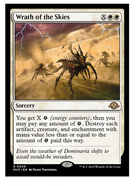 牌客窝 万智牌  天空之怒  Wrath of the Skies  金 白色