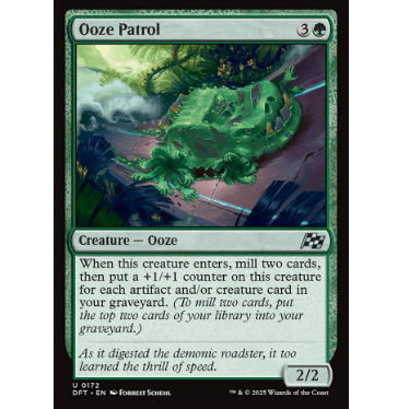 牌客窝 万智牌  流浆巡卫 Ooze Patrol  银 绿 闪