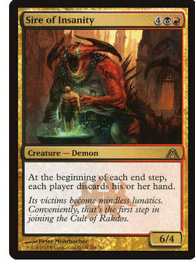 牌客窝 万智牌 疯狂君父 Sire of Insanity 金 多色