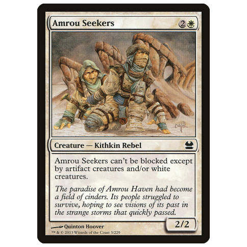 牌客窝 万智牌 安罗追寻者 Amrou Seekers 铁 白