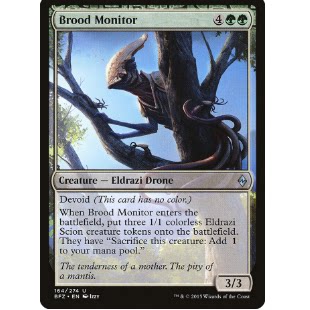牌客窝 万智牌 孳巢监卫 Brood Monitor 银 绿