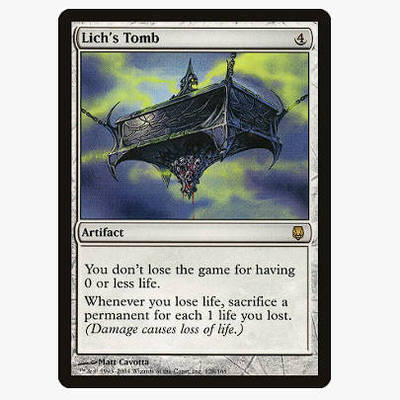 牌客窝 万智牌 巫妖阳坟 Lich's Tomb 金 无色