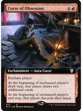 牌客窝 万智牌 偏执诅咒 Curse of Obsession 金 红
